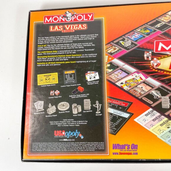 Monopoly Las Vegas Edition Board Game USAopoly Open Box Complete - Picture 3 of 5